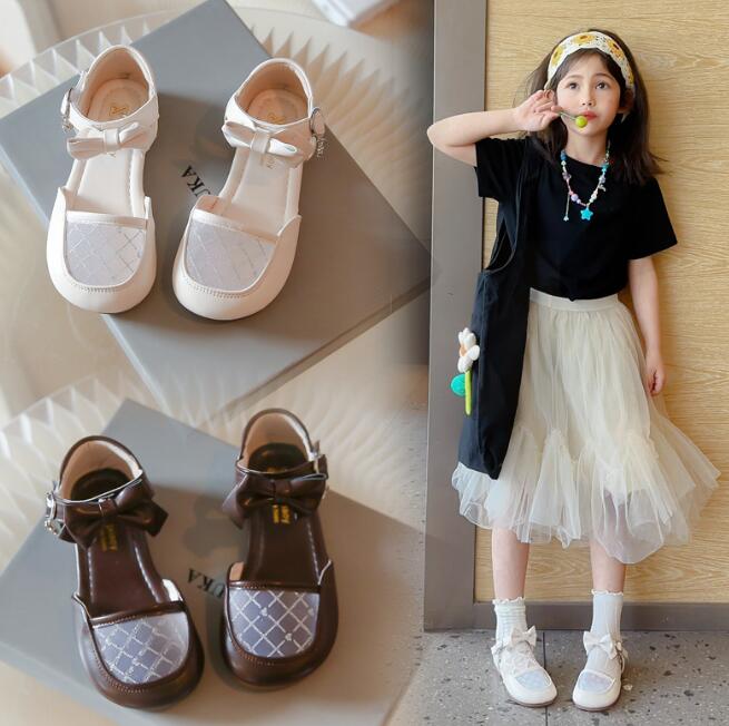 「2024」靴★子供靴★キッズ靴★サンダル★キッズ女の子★蝶結び★2色★26-35#