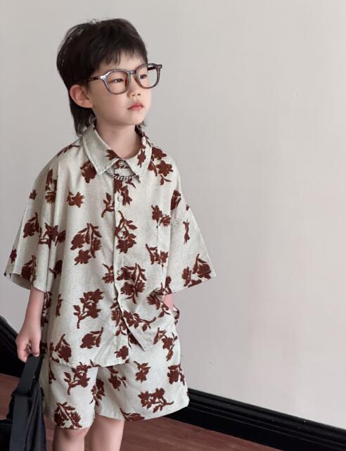 「2024」子供服★トップス+パンツ★セットアップ★韓国風子供服★キッズ男の子★90-140CM