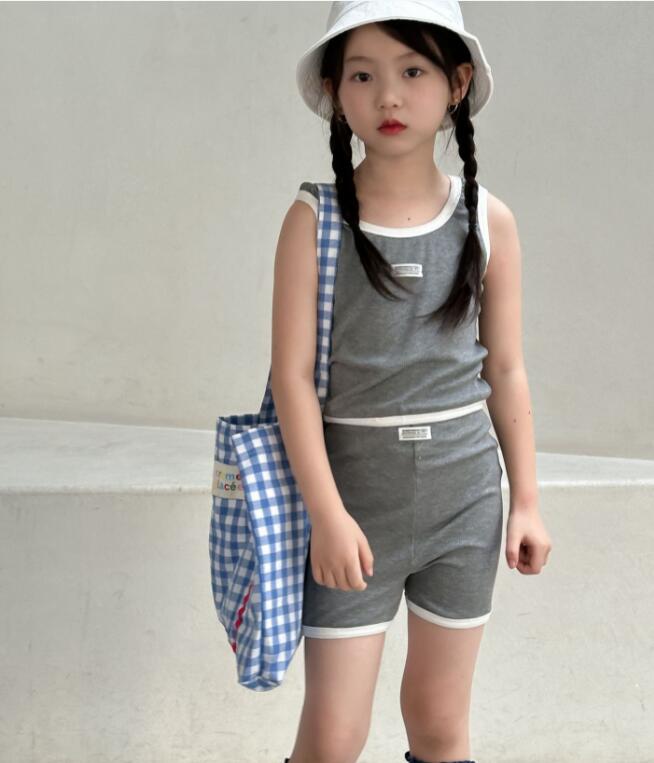 2024夏新品★子供服　トップス+ズボン　セット★90-150cm★2色