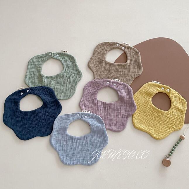 よだれかけ★子供用★涎掛け★ベビー向け★赤ちゃん用★可愛い★無地★6色