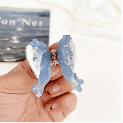 2024春夏 ガール ヘアクリップ ヘアピン 海洋生物 イルカ海豚 サザエ鯨 ヒトデ章魚 蟹 ヘアピン 髪飾り