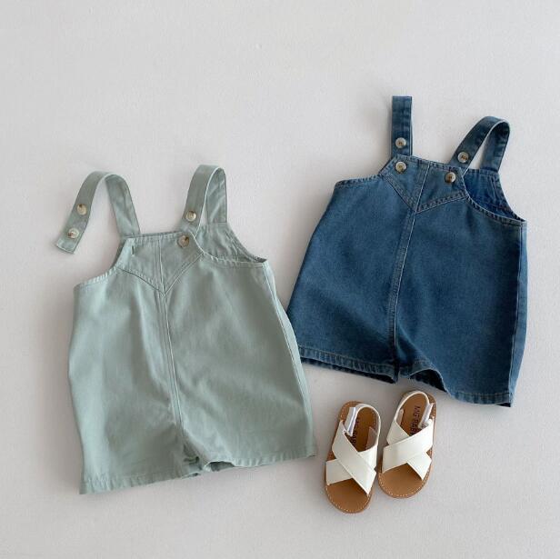 「2024」子供服★サロペット★デニム★韓国風子供服★キッズ★男女兼用★2色★80-130CM