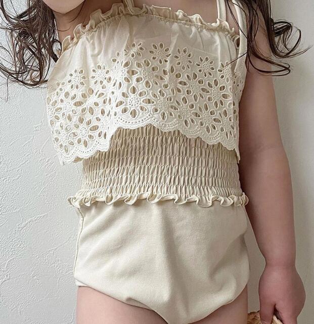 2024夏新品★子供服　水着+帽子★90-140★