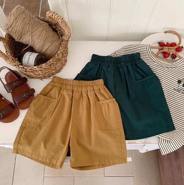「2024」子供服★ボトムス★ハーフパンツ★韓国風子供服★2色★80-130CM