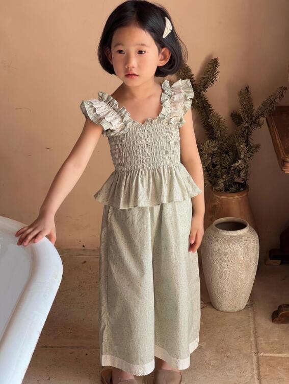 2024夏新J★子供服　トップス+ズボン　セット★80-140cm★