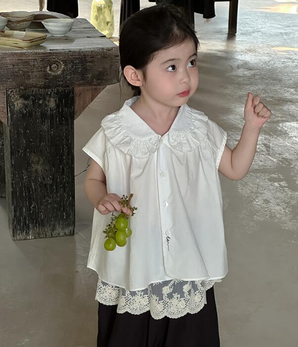 2024★夏新作★韓国風子供服★シャツ★カジュアル★2色90-150CM