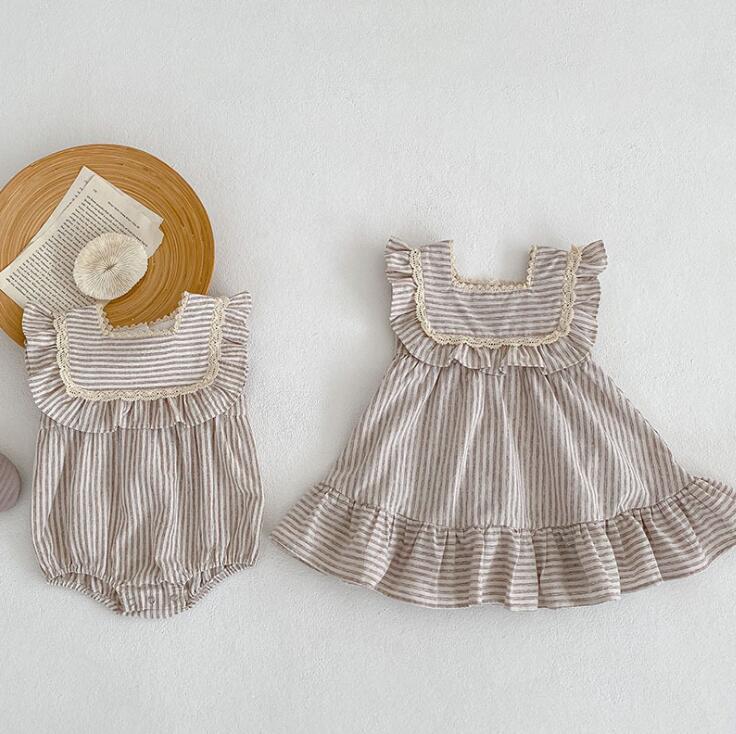 2024★夏新作★韓国風子供服★ロンパース★ワンピース★66-90CM/90-130CM