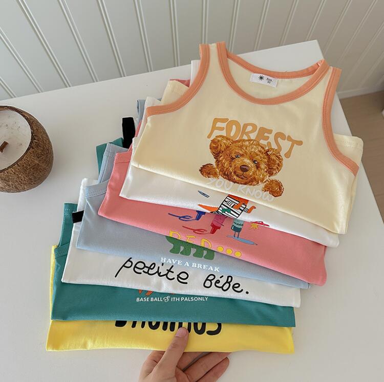 2024夏★子供服　ベスト　トップス★90-140cm★7色
