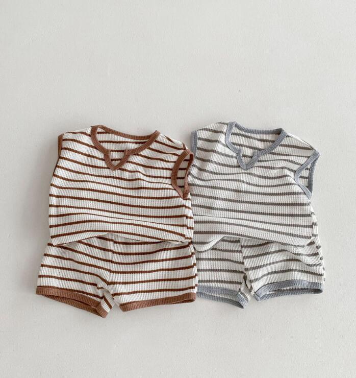 2024★夏新作★韓国風子供服★トップス+ズボン★2色80-130CM