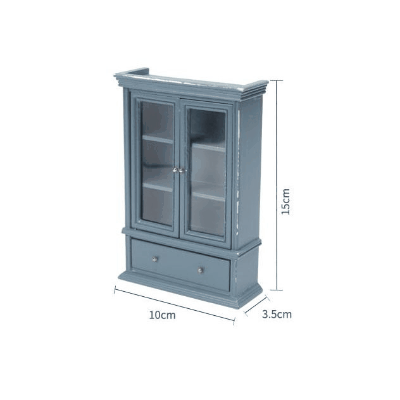 ミニチュア 1:12dollhouse ドールハウス用家具 フィギュア ぬい撮 ドール撮影 キャビネット ガラス棚 収納