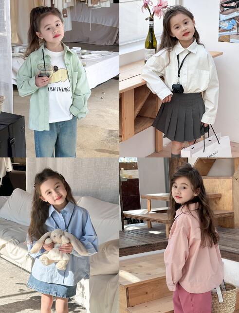 2024夏★子供服　トップス　シャツ★90-150cm★5色