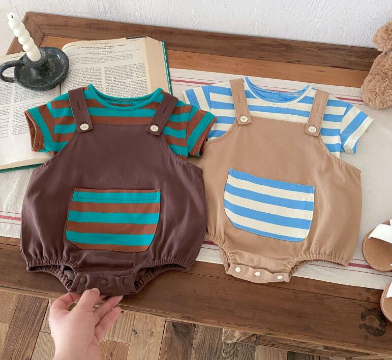 2024★夏新作★韓国風子供服★Tシャツ★サロペット★分けて販売★66-100CM