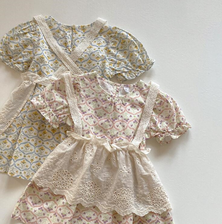 「2024」子供服★ワンピース★セットアップ★韓国風子供服★2色★90-130CM