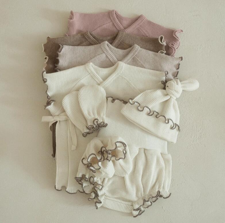 2024新品★子供服　セットアップ&帽子分けて販売★66-90cm 2色