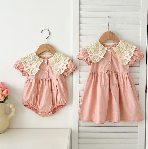 「2024」子供服★ロンパース★ワンピース★韓国風子供服★ベビー★2色★66-90CM/90-130CM