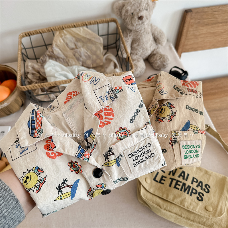 2024新品★子供服　トップス　シャツ★80cm〜130cm 2色