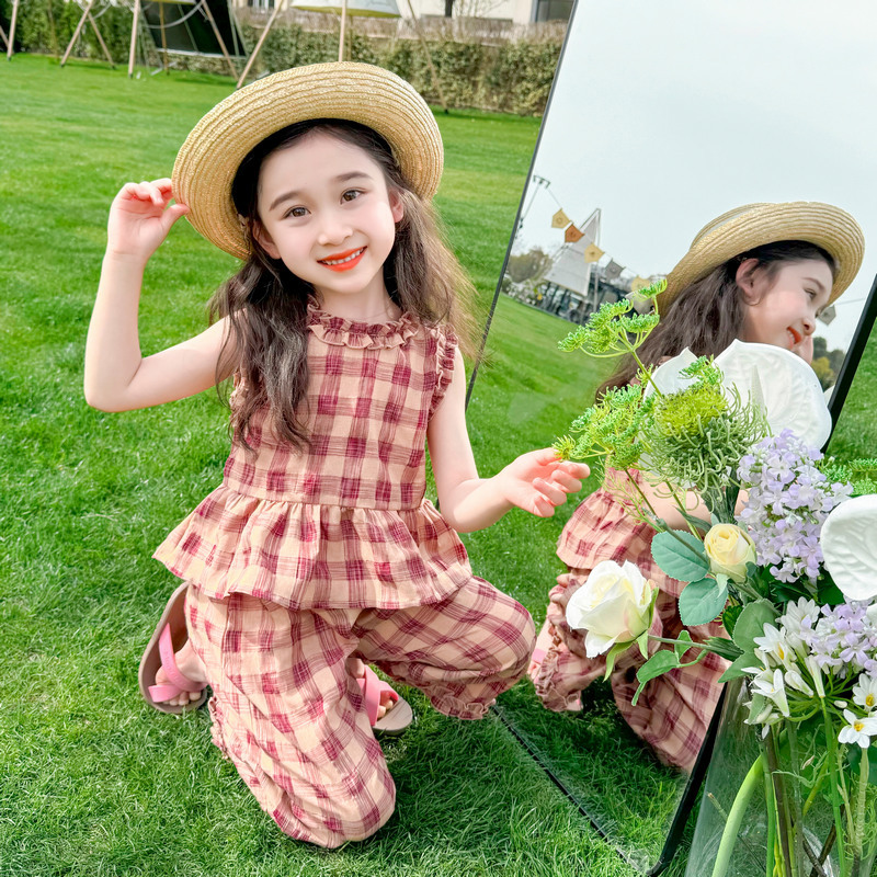 2024★夏新作★韓国風ベビー服★トップス+ズボン★90cm〜140cm 2色