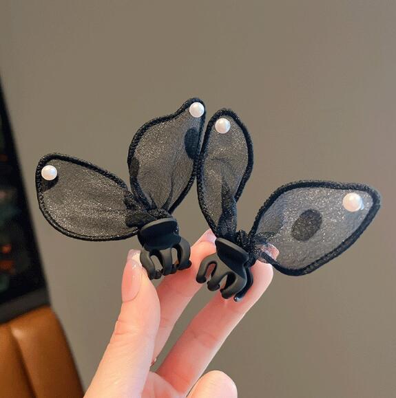 新作★ヘアクリップ★可愛い　ウサギ耳★髪飾り★まとめ髪用★ヘアアクセサリー★ヘアピン★韓国風