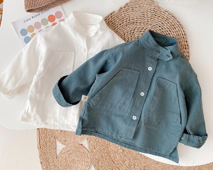 2024★春秋新作★韓国風子供服★シャツ★カジュアル★2色80-130CM