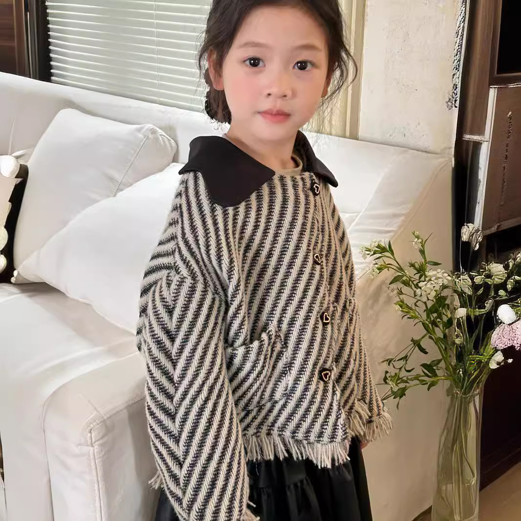 2024初秋新品★子供服 　コート カーディガン★90cm〜140cm