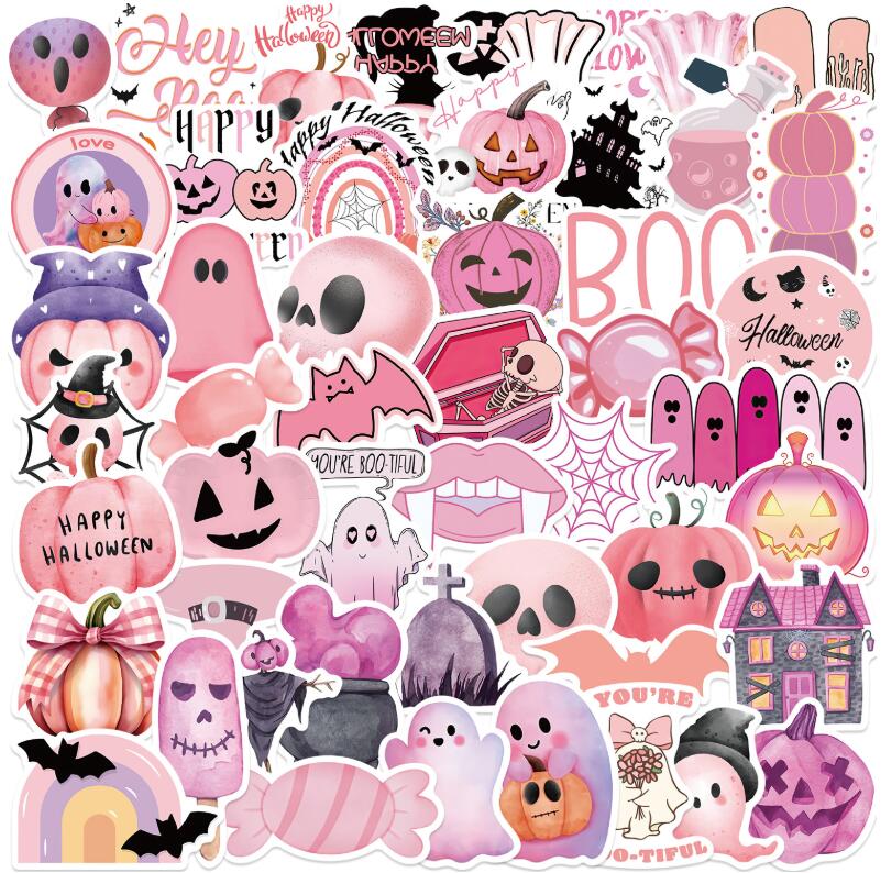 ★飾りシール★DIYハロウィン粘着シール　ステッカー★50枚入り
