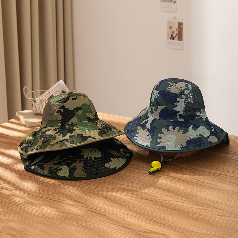 「2024」子供用★帽子★バケットハット★キッズ★恐竜★3色
