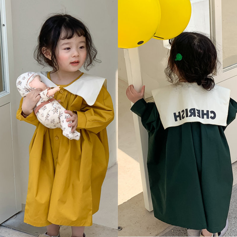 2024秋新品★子供服　ワンピース★タグ7〜タグ15  2色