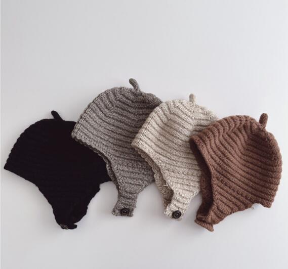 2024年秋新品★子供用★帽子　ニットハット★ 4色