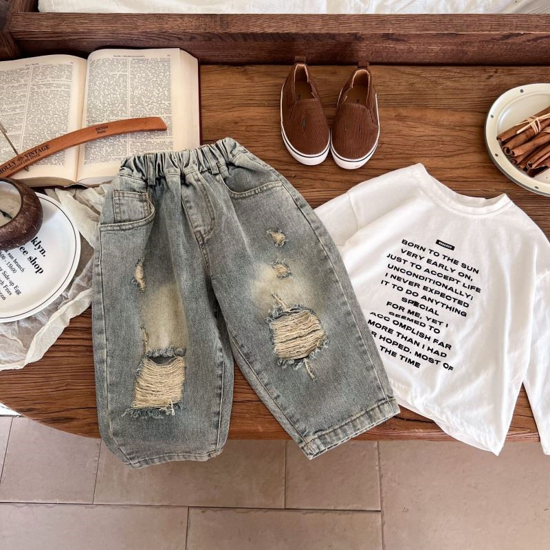 「2024」子供服★ズボン★ボトムス★ジーンズ★韓国風子供服★80cm〜130cm