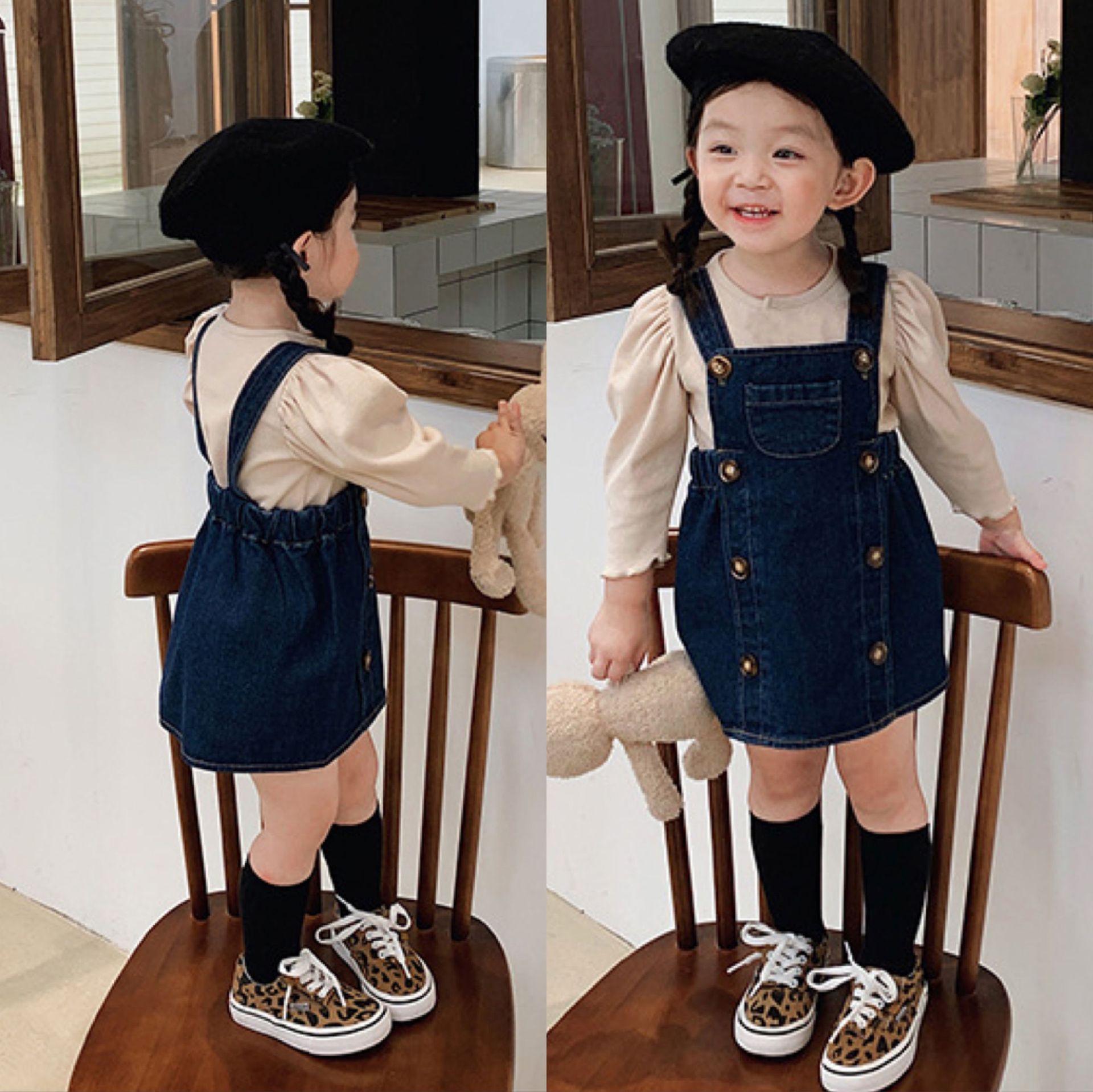 2024秋新品★子供服　トップス+ワンピース　セットアップ★タグ5〜タグ15