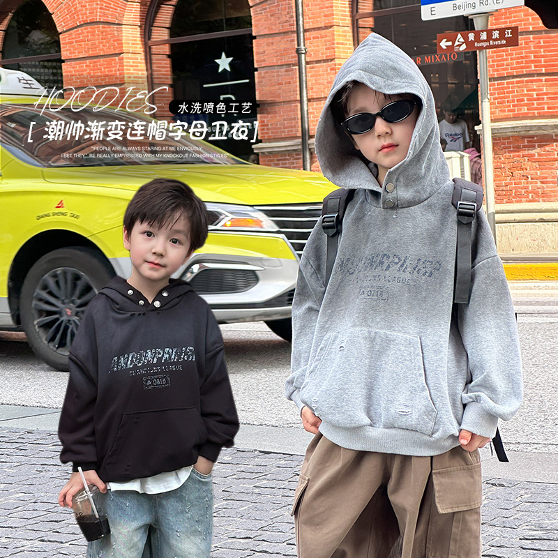 2024秋新品★子供服　パーカー　トップス★90cm〜160cm 2色