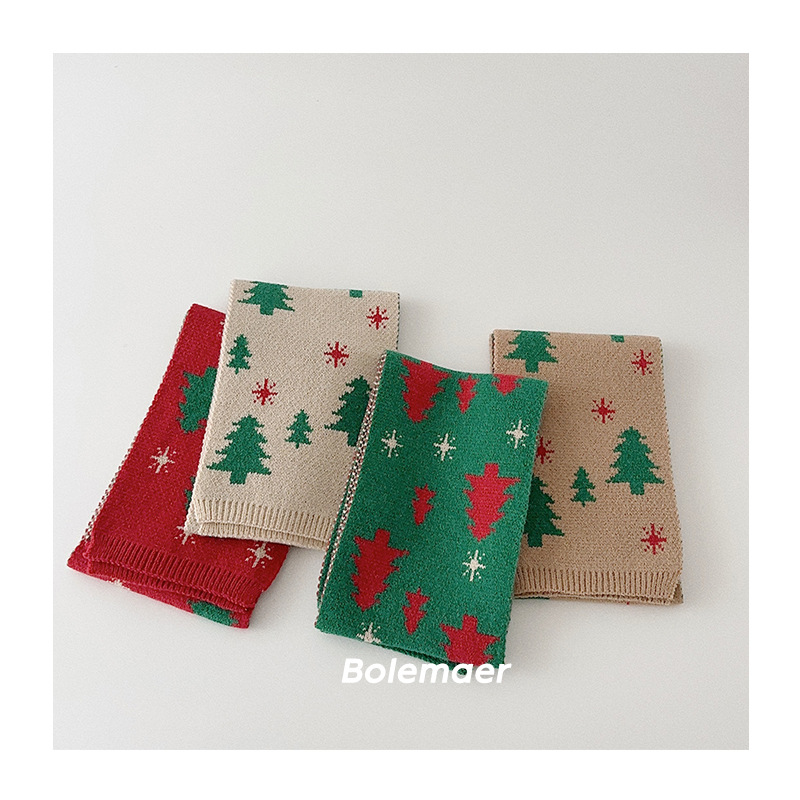 クリスマス★子供用★マフラー★防寒★襟巻き★ネックウォーマー★キッズ★4色