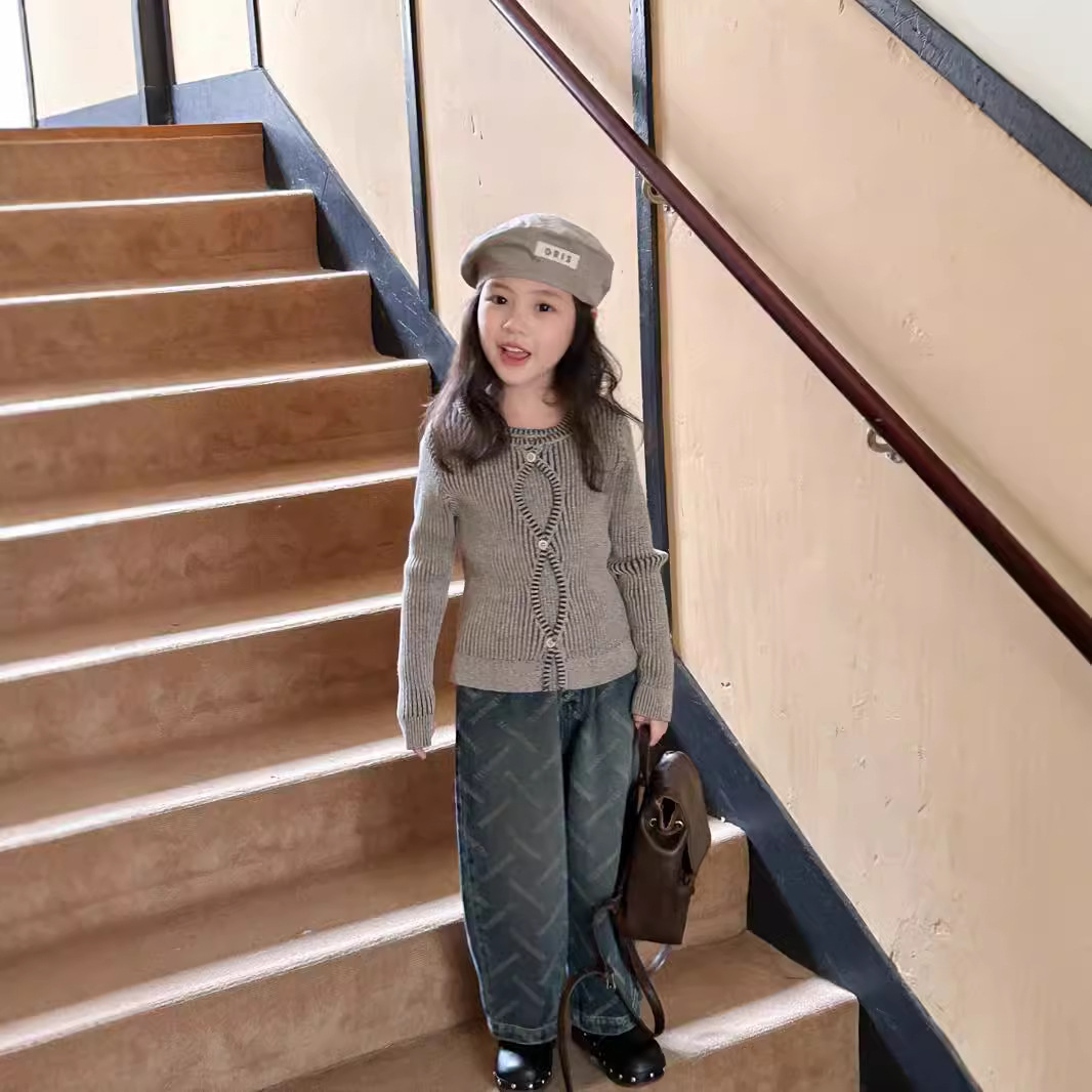 2024★春秋新作★韓国風ベビー服★トップス★ズボン★90cm〜140cm 2色