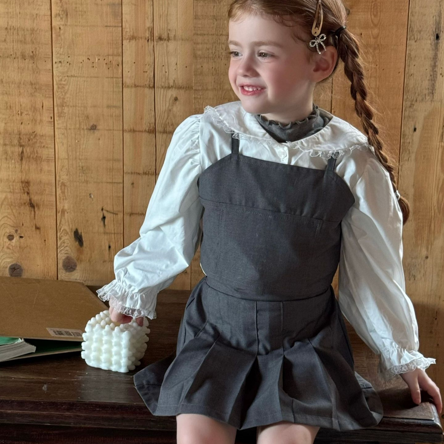 2024★春秋新作★韓国風ベビー服★キャミソール+スカート★90cm〜130cm