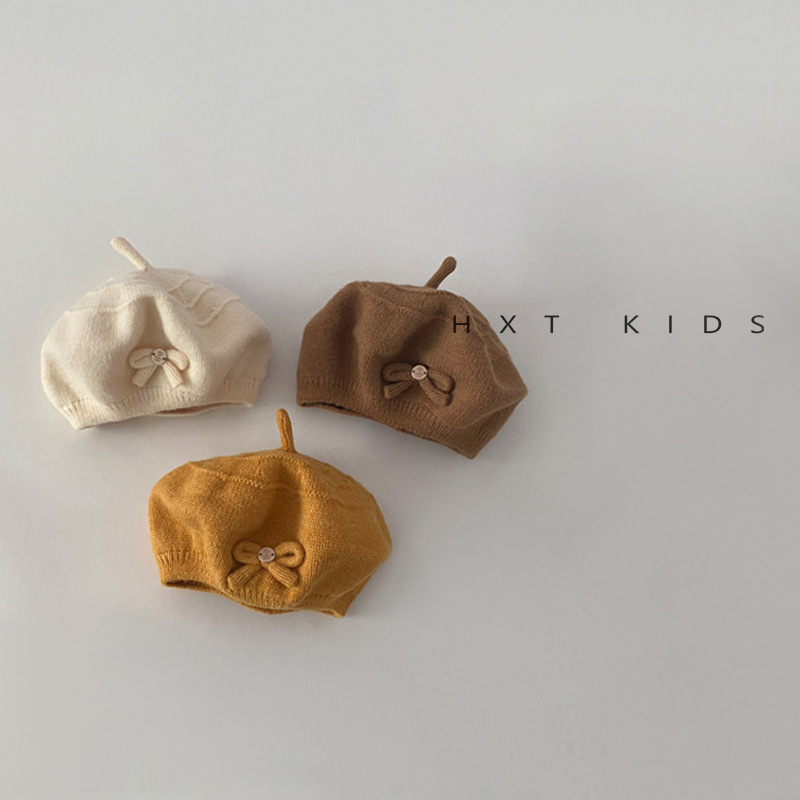 「2024」子供用★帽子★ニット帽子★ベレー帽★ベビー★5色