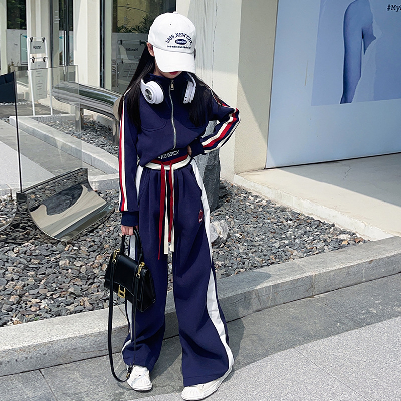 2024★春秋新作★韓国風ベビー服★トップス+ズボン★110〜170 2色