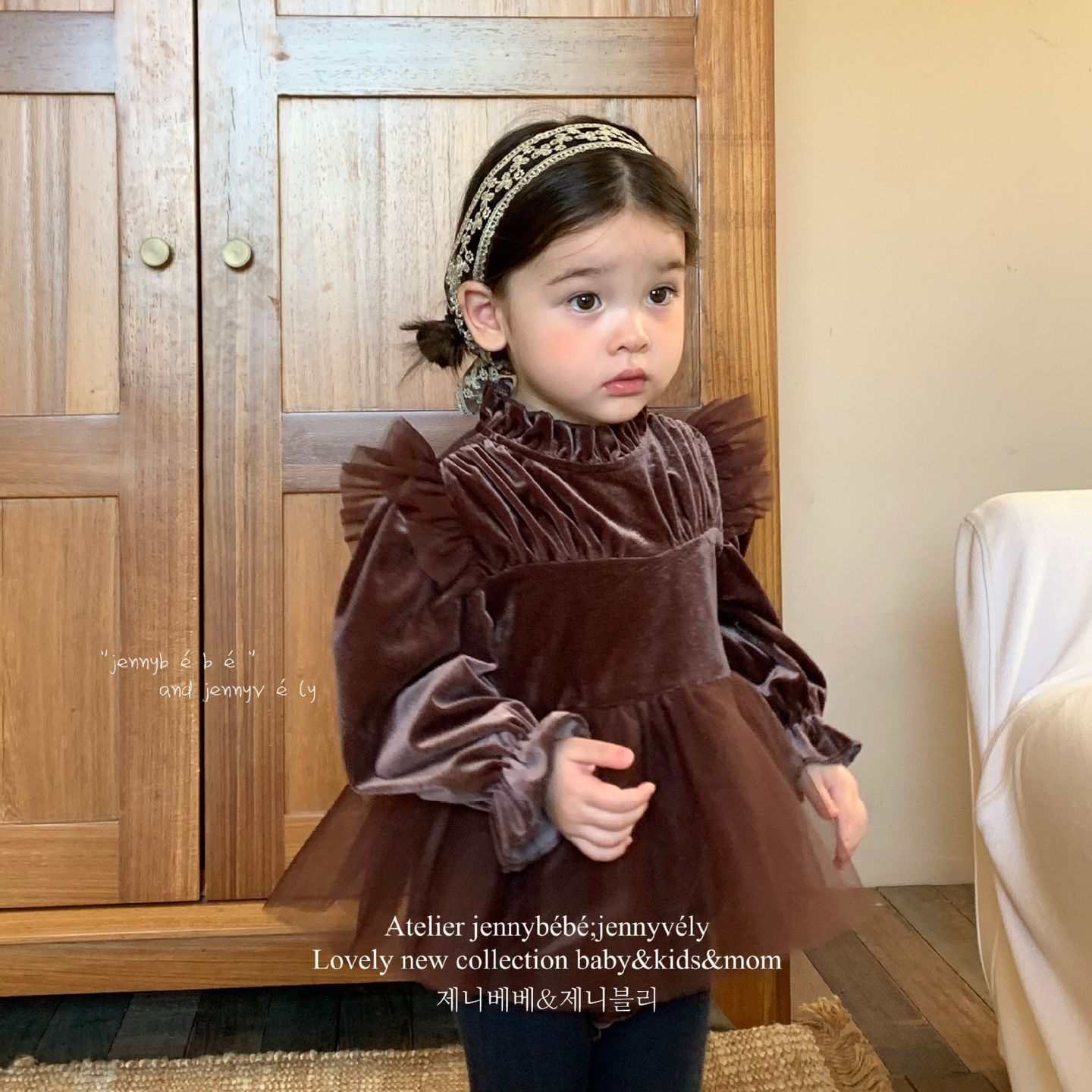 2024秋新品jen★ベビー服　ロンパース&ワンピース★66〜90/90〜130cm 2色