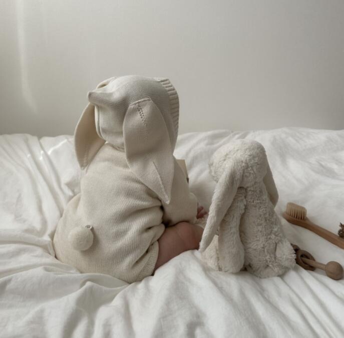 2024新入荷★ベビー服　ニットロンパース★66cm〜90cm 2色