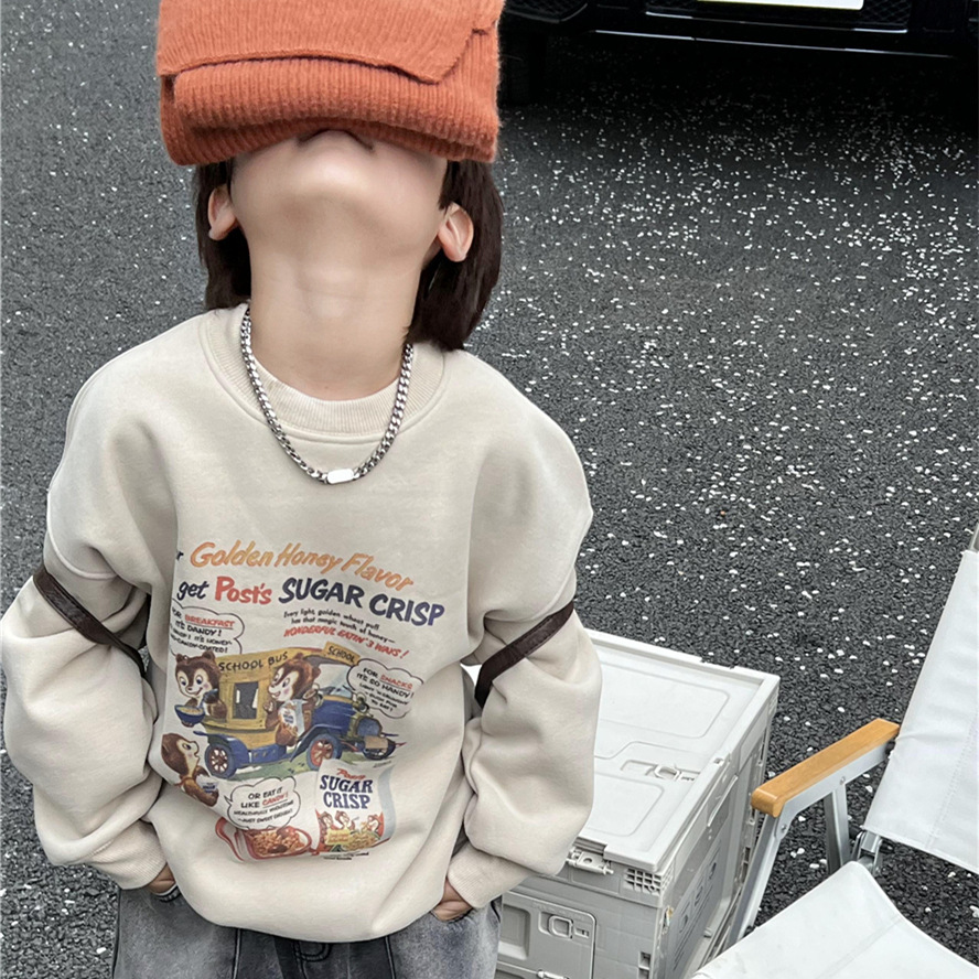 2024秋冬新品★子供服　トレーナー　裏起毛★90cm〜160cm 2色