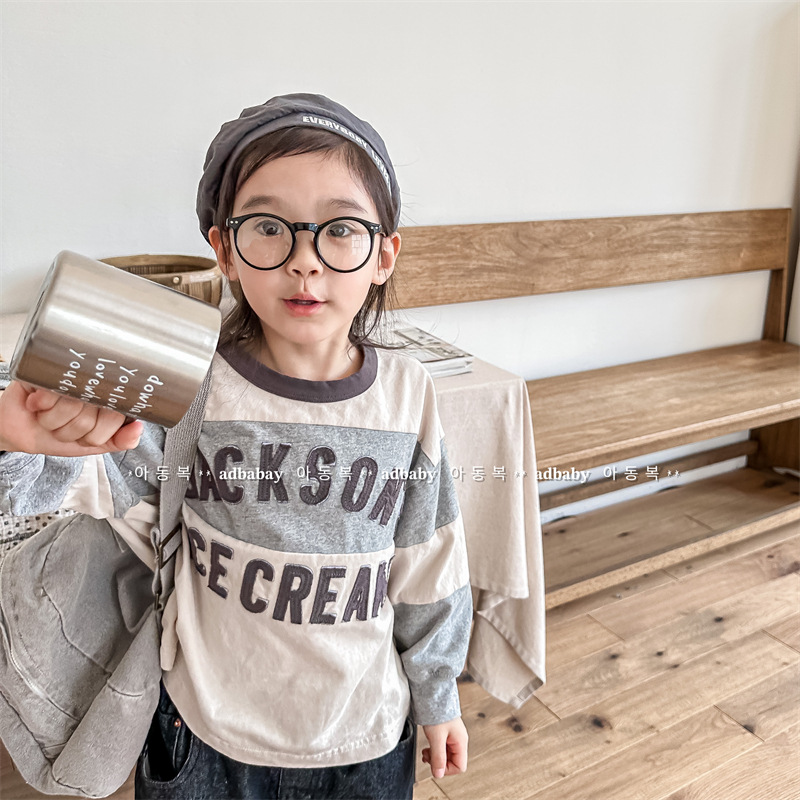 「2024」子供服★トップス★Tシャツ★韓国風子供服★2色80cm〜130cm