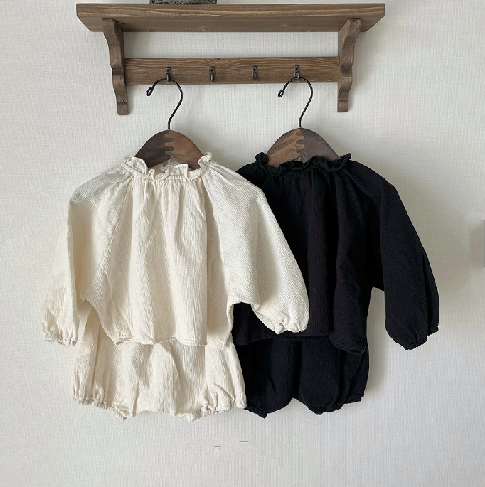 2024★春秋新作★韓国風ベビー服★トップス+ズボン★80cm〜110cm 2色