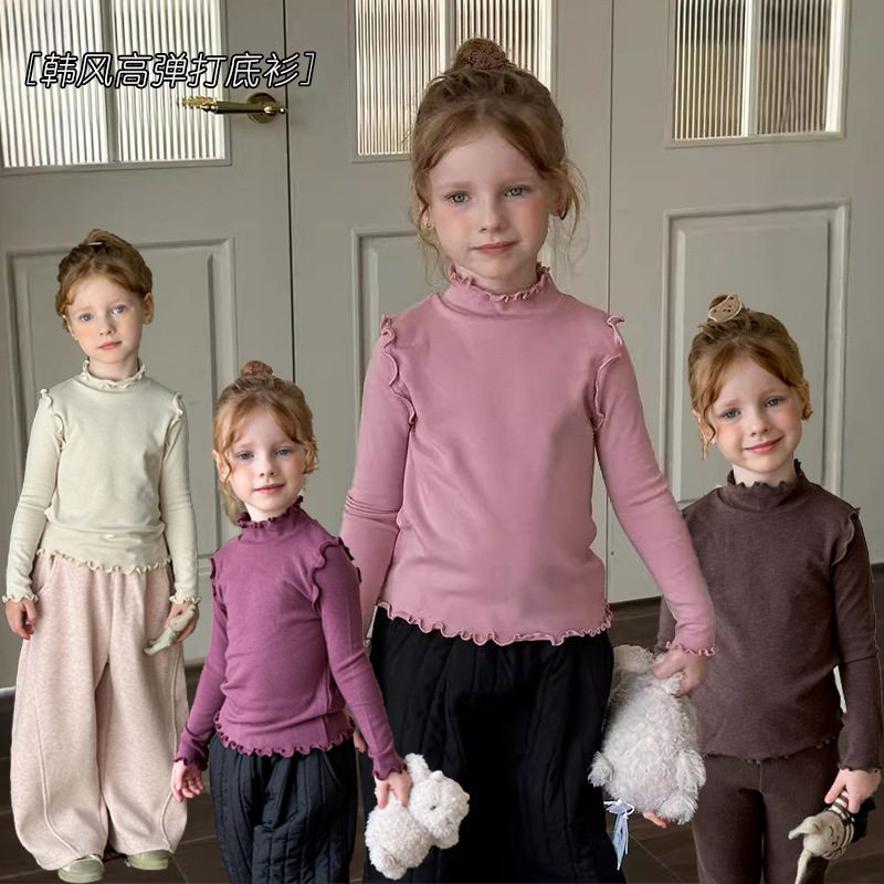 2024秋冬新作★子供服　トップス★90cm〜150cm 4色