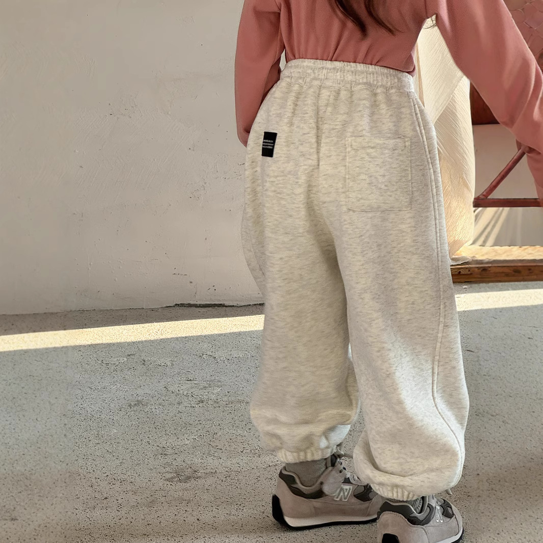 2024秋冬新品Y★子供服　ズボン　裏起毛★90cm〜150cm 3色