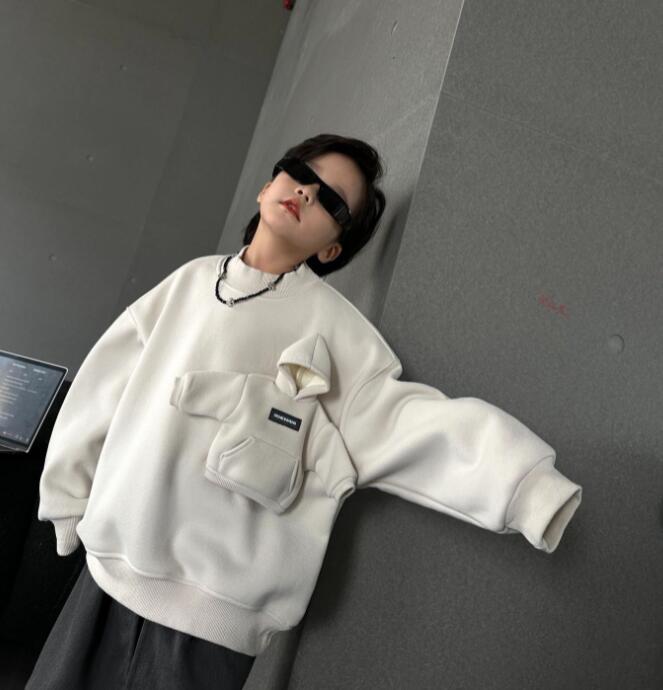 2024秋冬新品★子供服　パーカー　トップス　裏起毛★90cm〜150cm 2色