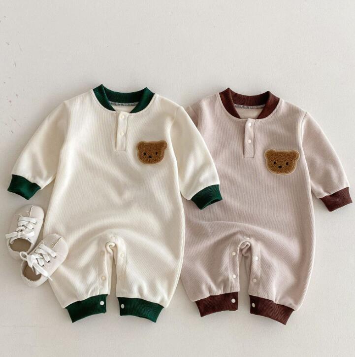 「2024」子供服★ロンパース★連体服★長袖★韓国風子供服★2色66cm〜100cm