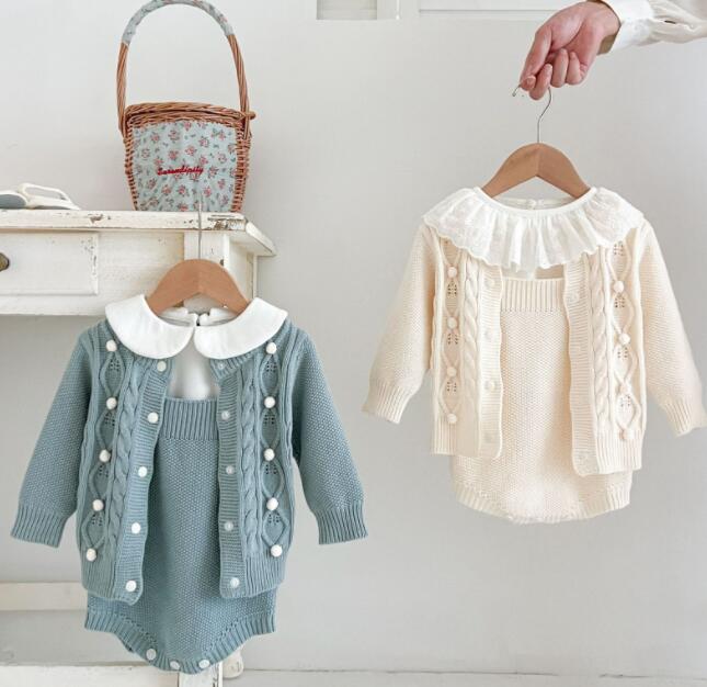 「2024」子供服★セーター★ロンパース★ニット★韓国風子供服★4色66cm〜100cm