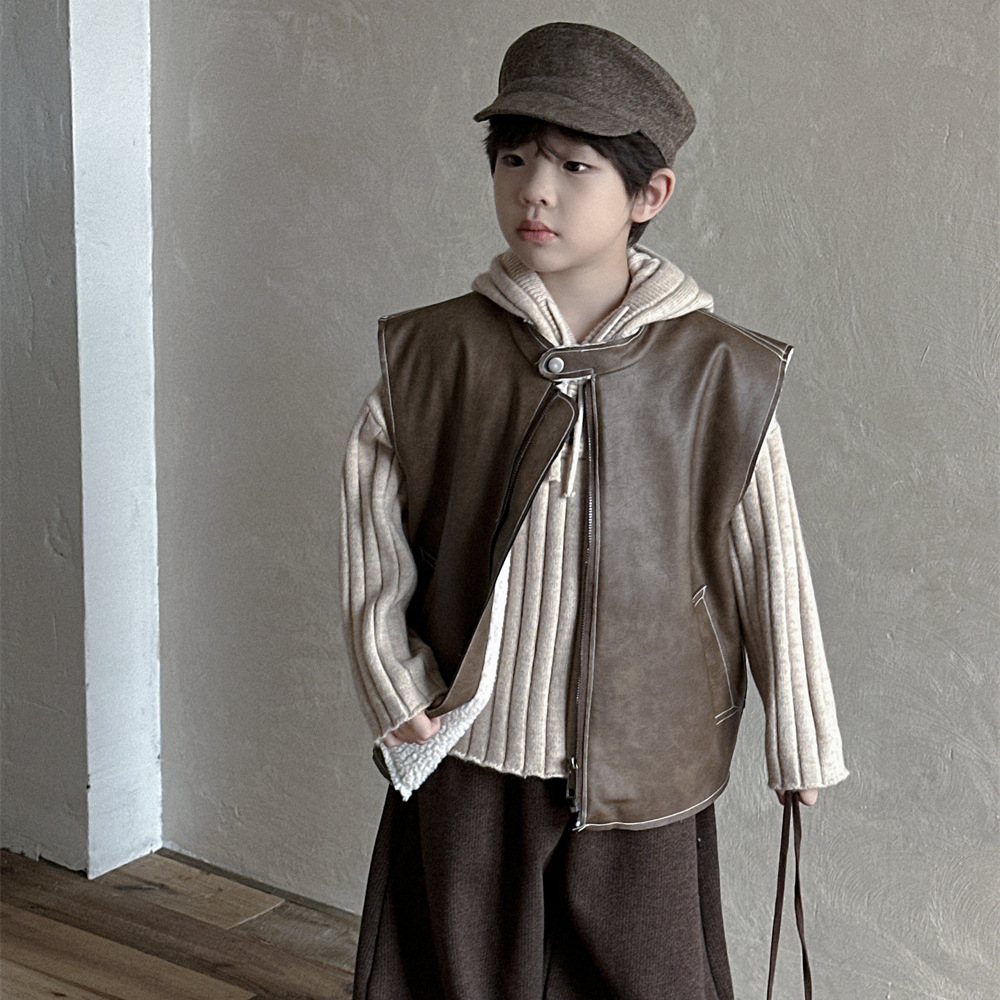 2024秋冬新品★子供服 　puコート★100cm〜160cm 2色
