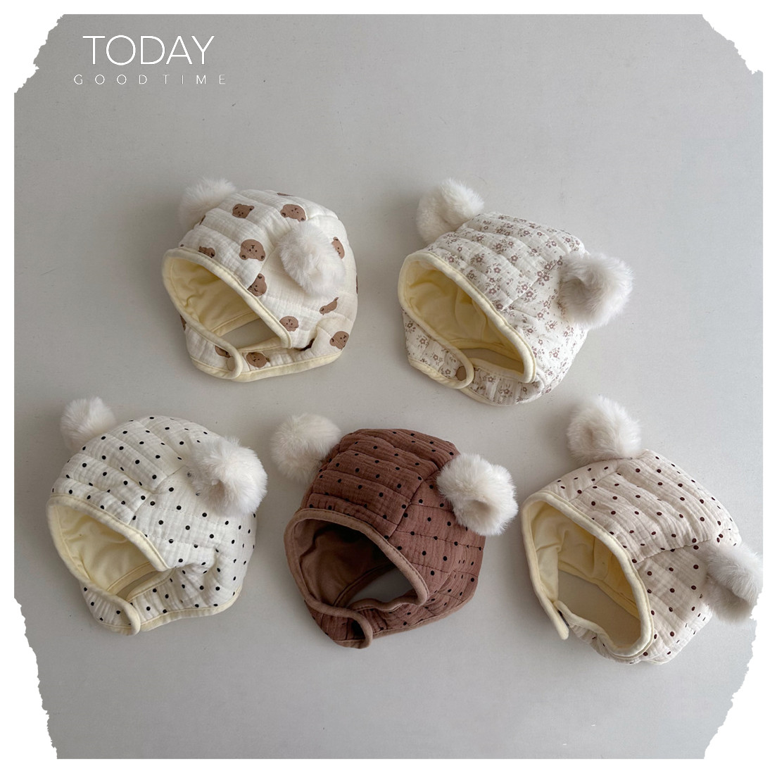 「2024」子供用★帽子★耳カバー★防寒★ベビー★暖かい★韓国風★5色