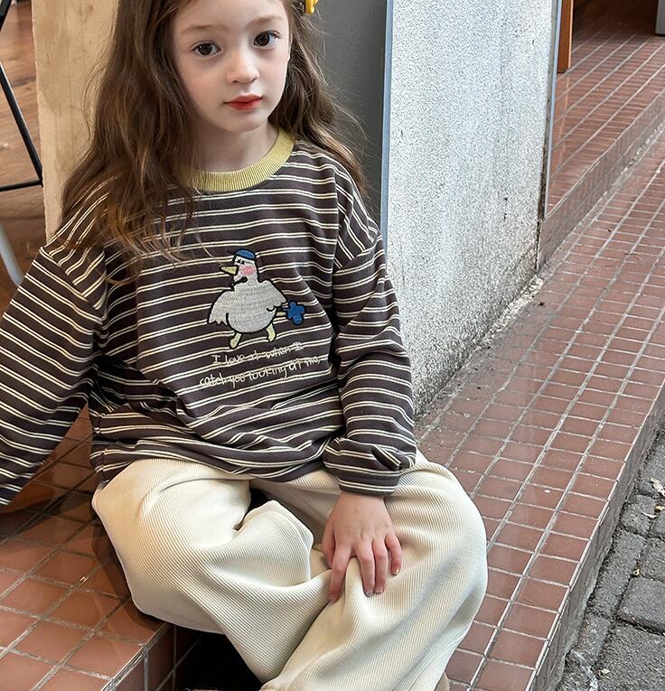 2024秋冬新品A★子供服　トップス　裏起毛★90cm〜160cm