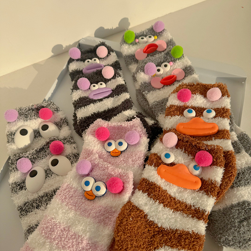 2024★キッズ靴下★ソックス★防寒★5色